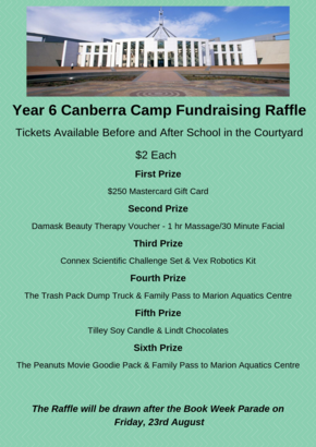 Year 6 Canberra Camp Fundraising Raffle.png
